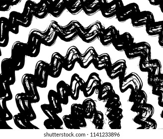 Wavy lines pattern. Abstract backgroud. Brush. Vector.