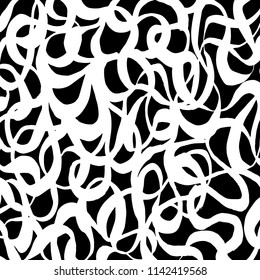 Wavy lines pattern. Abstract backgroud. Brush. Vector.