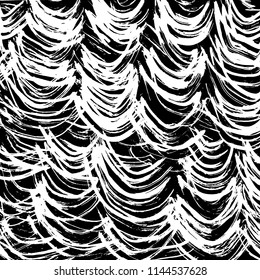 Wavy lines pattern. Abstract backgroud. Brush. Vector.