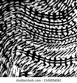 Wavy lines pattern. Abstract backgroud. Brush. Vector.