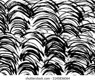 Wavy lines pattern. Abstract backgroud. Brush. Vector.