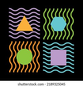 wavy lines pattern background, usable for print or digital design