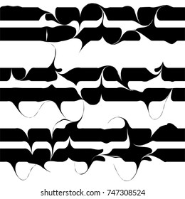 wavy lines pattern, curve stripes vector illustration, ink brush curly strokes seamless background, blended acrylic colors marbled effect, black and white arabic modern pattern