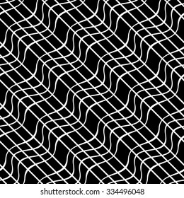 Wavy lines pattern. Seamless texture. Vector illustration.