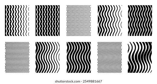 Wavy lines pattern, wave texture