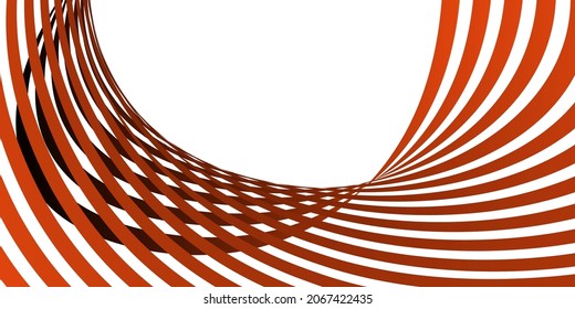Wavy lines or ribbons. Multicolored striped gradient. Creative unusual background with abstract gradient wave lines for creating trendy banner, poster. Vector eps