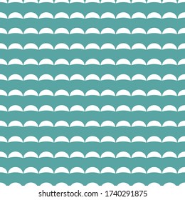 Wavy lines. seamless texture with light blue rolling lines on blue background. Vector illustration. Marine wallpaper. Sea backdrop. Summer pattern