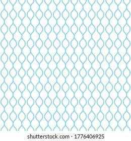 Wavy lines. seamless texture with light blue rolling lines on blue background. Vector illustration. Marine wallpaper. Sea backdrop. Summer pattern
