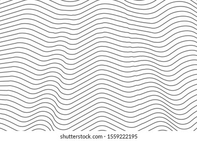 Wavy lines stripe background. Abstract artistic wavy line template