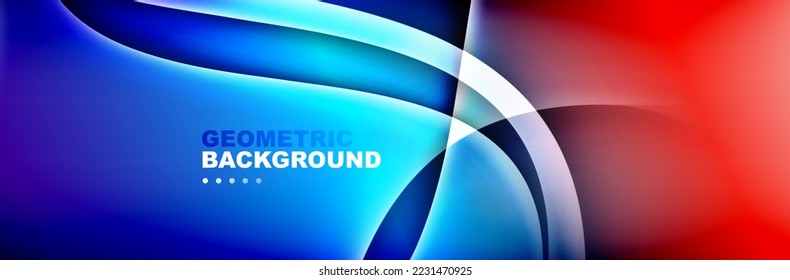 Líneas onduladas, plantilla digital de tecnología con sombras y luces en el fondo del degradado. Fondo abstracto de degradado de color de fluido simple a la moda con efecto de líneas de sombra de onda dinámica