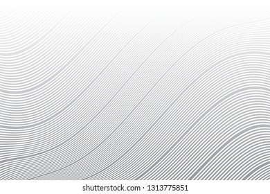 Wavy lines texture. Striped background. Vector art.