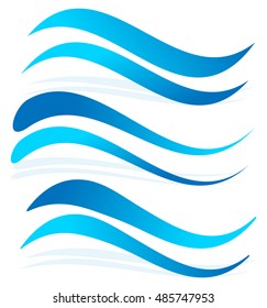 Wavy lines water elements