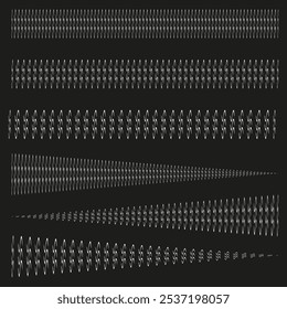 Linhas onduladas. Design de padrão de onda. Formas de fluxo abstratas. Ilustração vetorial.