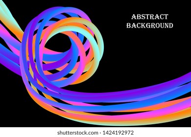 Wavy liquid colorful background design. Abstract background with flow and linear colorful shapes. Fluid shapes composition. Trendy background. Template for your design. Eps10. Vector illustration
