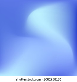 Wavy Liquid Dark Colorful Dynamic Gradient Background. Fluid Pastel Water Light Ocean Background. Vivid Bright Curve Color Blue Swirl Gradient Mesh. Sky Vibrant Indigo Cold Blurred Blurry Texture.