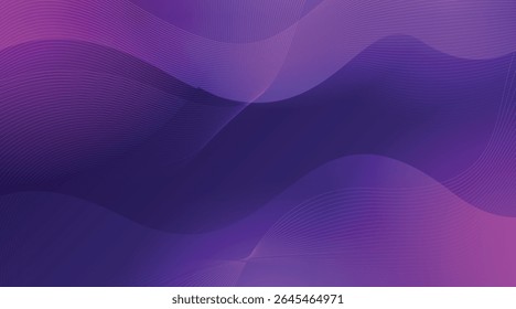 Ilustración vectorial de gradiente de abstracción de lujo ondulado