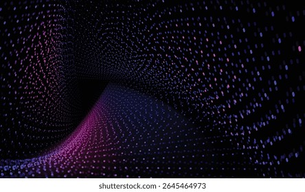 Ilustración vectorial de gradiente de abstracción de lujo ondulado