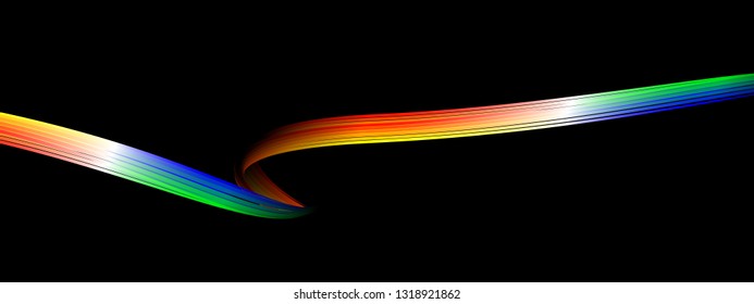 Wavy Luxury Abstraction. Trendy Background with Wavy Material. Wavy Purple Abstraction for Web Design, Presentation, Wallpaper, Card, Banner, Flyer, Poster. Vector Illustration. 