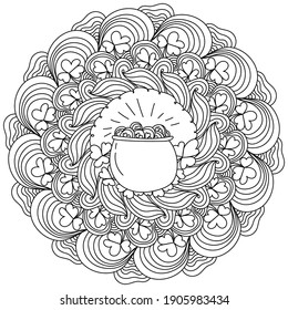 Shamrock Coloring Page High Res Stock Images Shutterstock