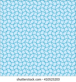 Wavy mesh background. Seamless intersecting wavy lined texture. Vector illustration.