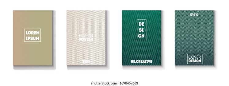 Wavy Minimal Cover Vector Set. 80s Neon Music Poster. Modern Flyer Paper Design. Cool Technology Background. Trendy Magazine Page. Minimal Covers Set. Textured Gradient Overlay Business Folder.