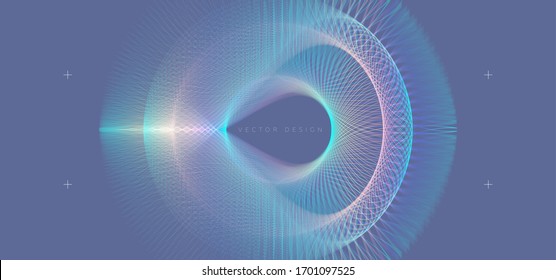 Wavy minimal trendy shape for abstract gradient background. Eps10 vector illustration