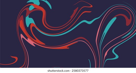 Wavy minimalist background, minimalist marble motif background, red and blue marble background