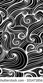 Wavy monochrome abstraction