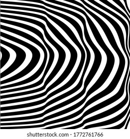 wavy monochrome stock vector background