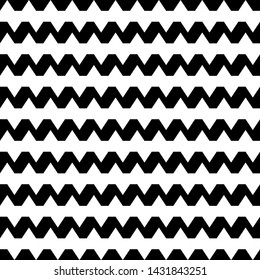 Wavy motif. Seamless vector. Zigzag lines background. Jagged stripes pattern. Geometric waves ornament. Curves image. Digital paper, textile print, web design, abstract backdrop