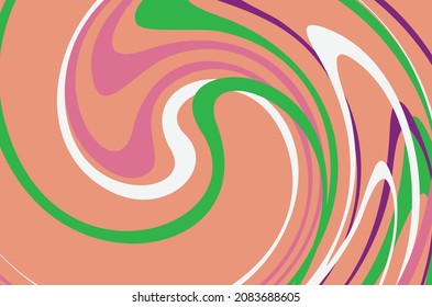 Wavy motion lines with soft color theme