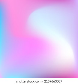Wavy Multicolor Bright Pink Blurred Swirl Gradient Mesh. Water Vivid Color Neon Cold Gradient Backdrop. Curve Vibrant Colorful Light Blurry Texture. Dynamic Liquid Fluid Sky Pastel Background.