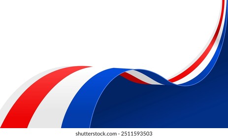 Fondo ondulado del Vector de la bandera de los Países Bajos con espacio de copia para el texto