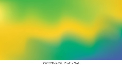 Wavy noisy and grainy yellow blue green copy space background. eps 10