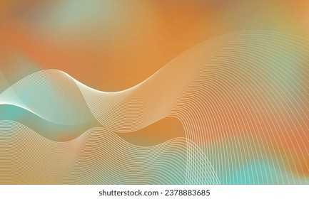 Ondulado sobre fondo colorido. Diseño de su folleto. 