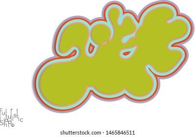 Wavy paper cut vector shape isolated on white background with realistic shadow. Abstract paper cut 3d layered object.