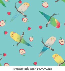 wavy parrot pattern for kid