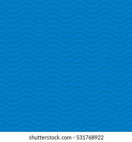 Wavy pattern. Blue Neutral Seamless Pattern for Modern Design in Flat Style. Tileable Geometric Vector Background.
