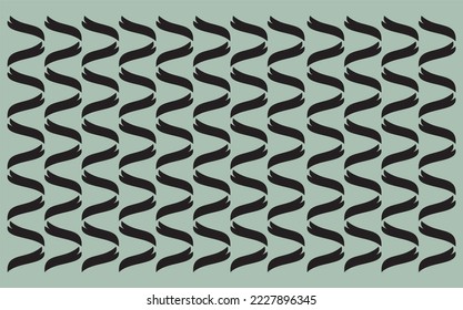 The wavy pattern design is long and unique
