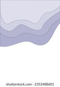 Wavy pattern frame with empty white bottom 