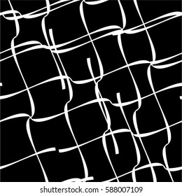 wavy pattern grid lines, seamless vector background.