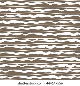 Wavy pattern in the horizontal lines, stripes, curve, seamless vector background.