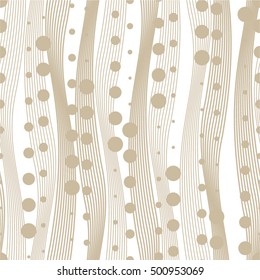 Wavy pattern of lines, curves, smooth, seamless vector background.