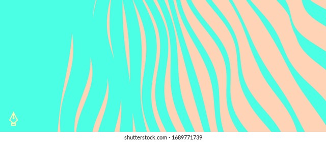 Patrón ondulado con ilusión óptica. Fondo abstracto a rayas. Ilustración vectorial con líneas raras. 