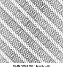 Wavy pattern with optical illusion of movement. Op art background.