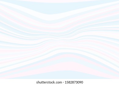 Wavy pattern. Pink and blue stripes, light background. Abstract pattern. Light backdrop. Vector illustration. Dynamic wavy style.
