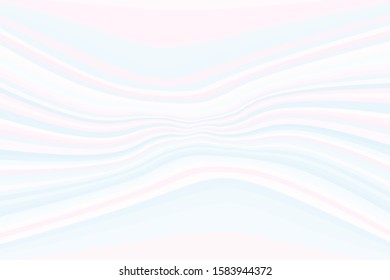 Wavy pattern. Pink and blue stripes, light background. Abstract pattern. Light backdrop. Vector illustration. Dynamic wavy style.