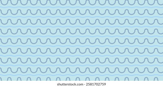 Wavy pattern in soft blue tones creates a calming background for design projects