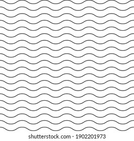 Wavy pattern. Transparent background and wavy lines.