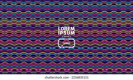 a wavy pattern, wavy wallpaper in many colors